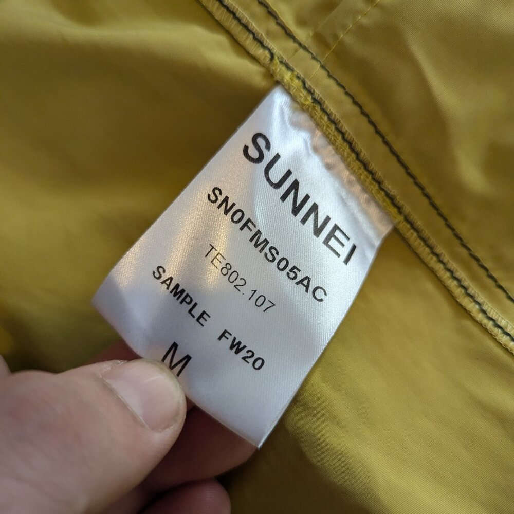 SUNNEI - Yellow collarless coat - Sz M - Picture 13 of 15